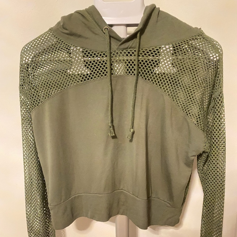 Forever 21 sporty stylish meshed hoodie